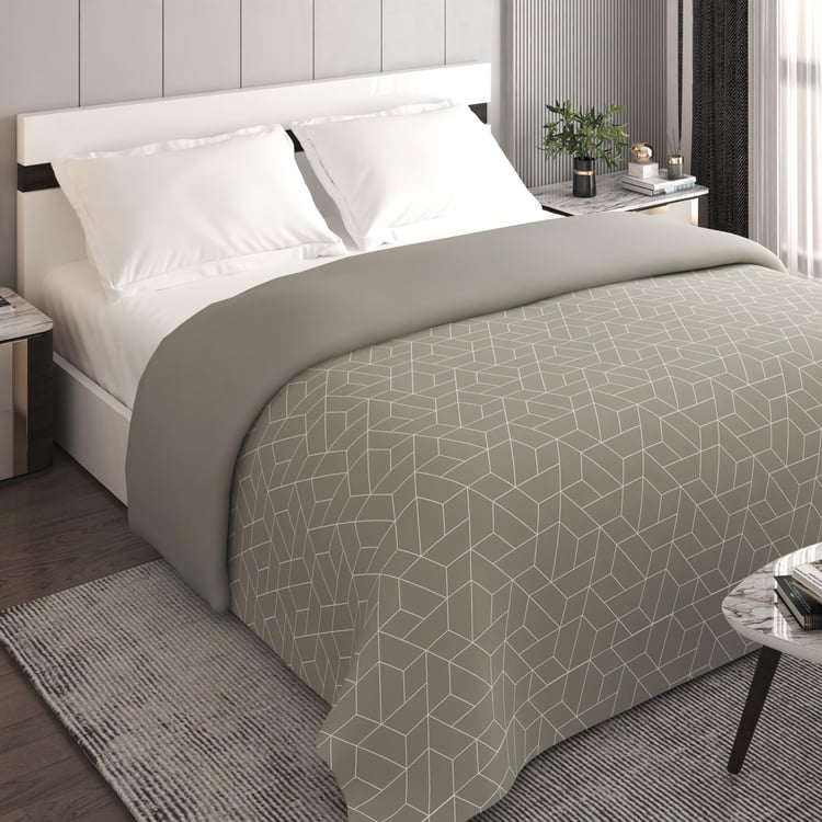 Colour Refresh Cotton Geometric Double Comforter