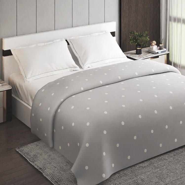 Colour Refresh Cotton Polka Dot Print Double Quilt