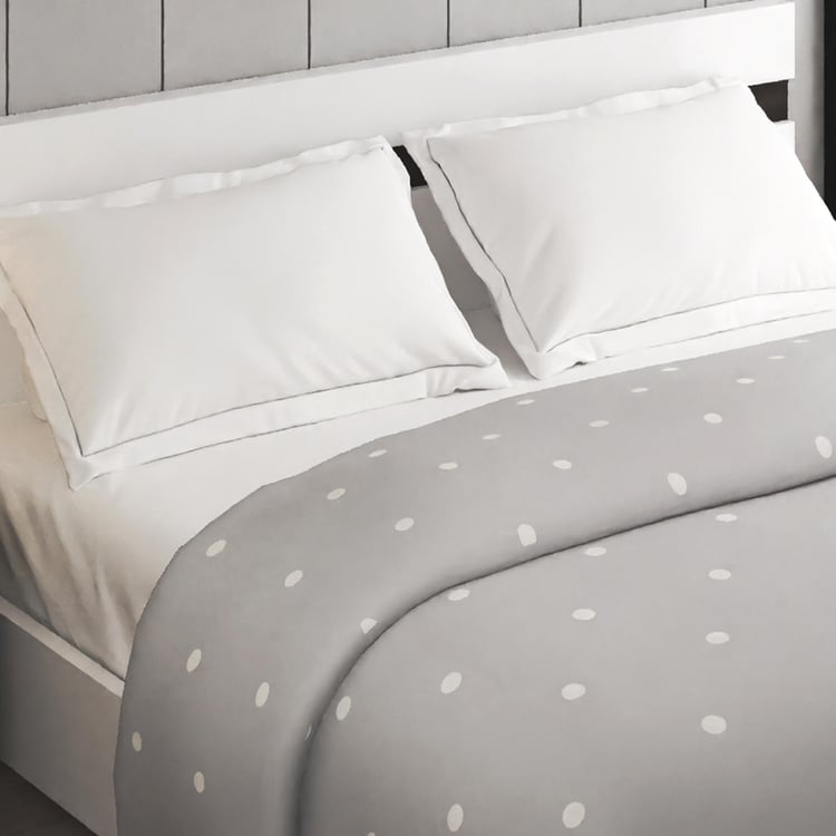 Colour Refresh Cotton Polka Dot Print Double Quilt