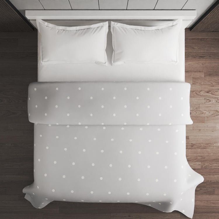 Colour Refresh Cotton Polka Dot Print Double Quilt