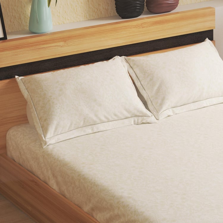 Colour Refresh Cotton 144TC Printed 3Pcs King Fitted Bedsheet Set