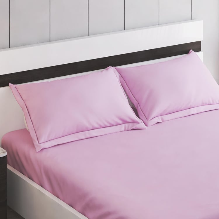 Colour Refresh Cotton 144TC 3Pcs Super King Bedsheet Set