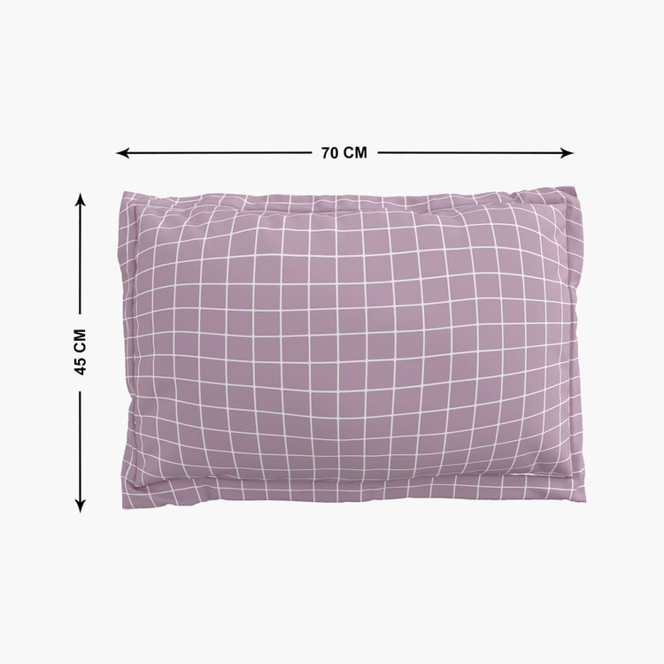 Colour Refresh Set of 2 Checked Pillow Covers - 45x70cm