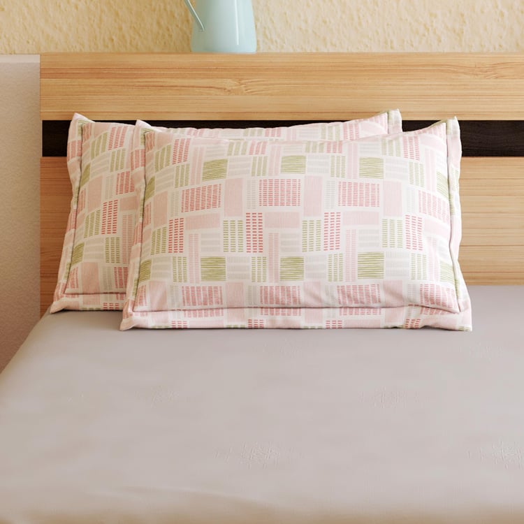 Colour Refresh Set of 2 Printed Pillow Covers - 45x70cm