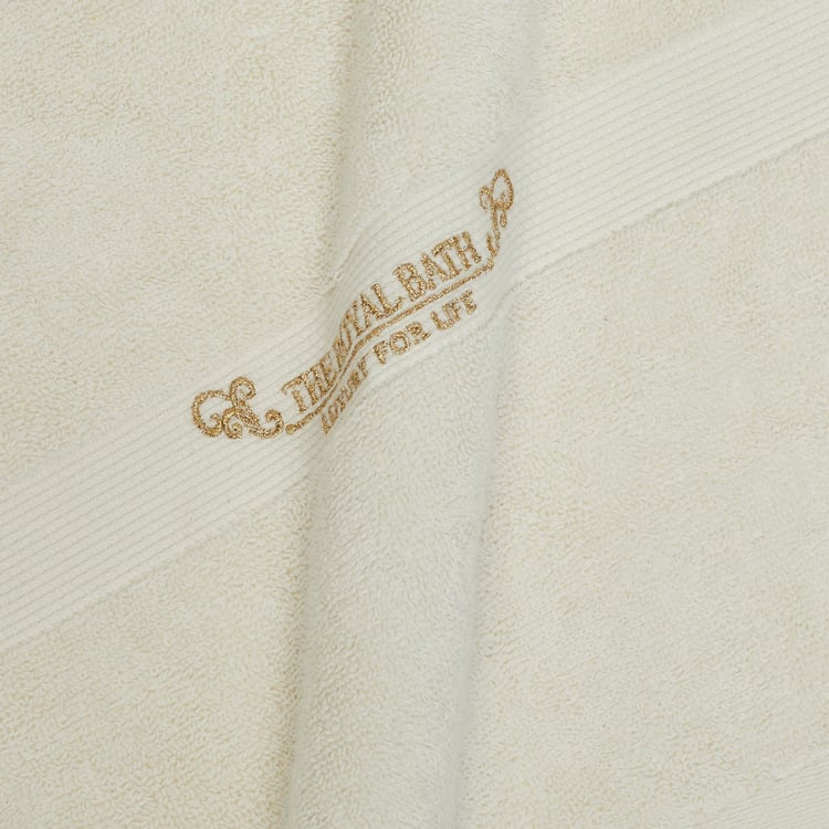 Royal Bath Cotton Embroidered Bath Towel - 140x70cm