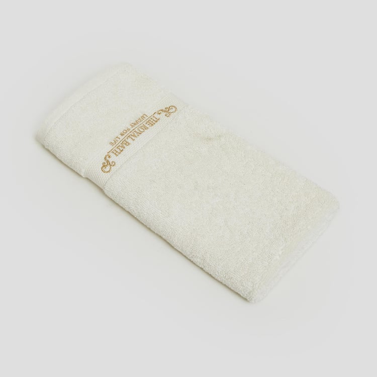 Royal Bath Cotton Embroidered Hand Towel - 60x40cm