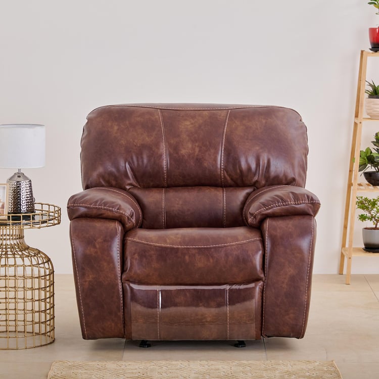 Harvey Nappa 1-Seater Rocking Recliner - Brown