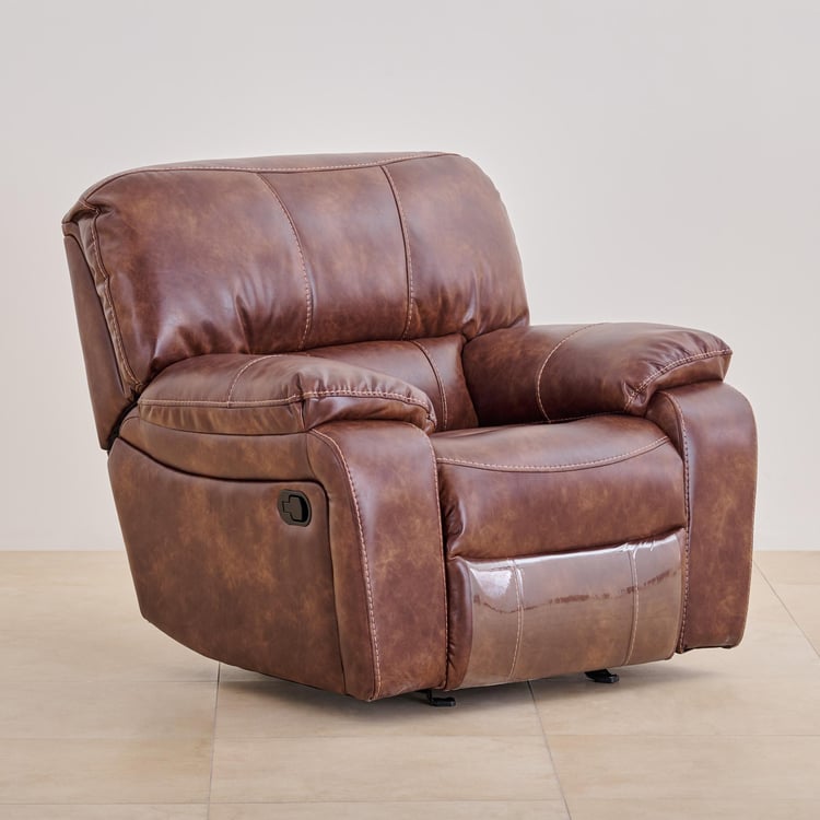 Harvey Nappa 1-Seater Rocking Recliner - Brown