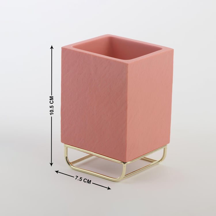 Colour Refresh Essence Polyresin Tumbler with Metal Stand