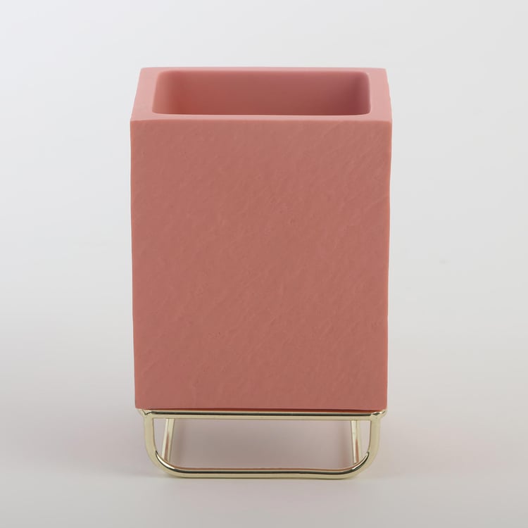 Colour Refresh Essence Polyresin Tumbler with Metal Stand