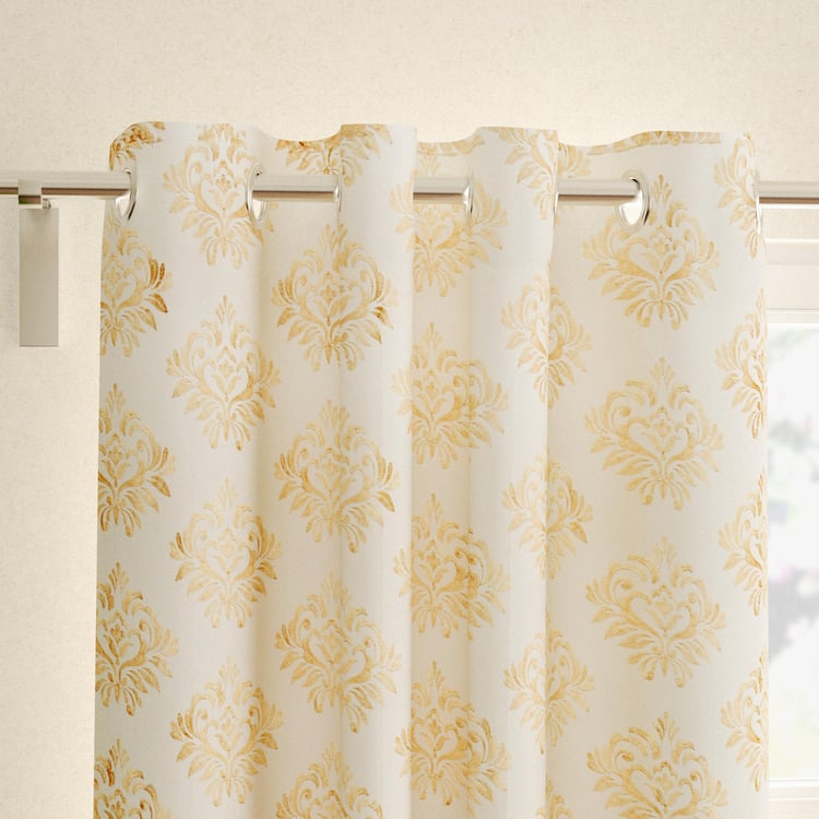 Crystal Set of 2 Printed Sheer Door Curtains