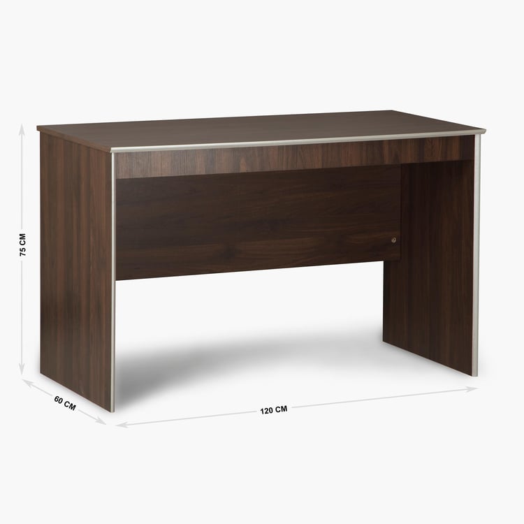 Lewis Study Table with Storage - Brown