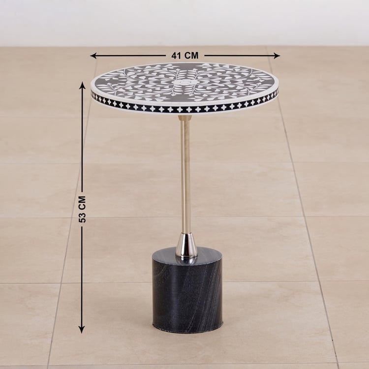 Gilbert Marble Accent Table - Black