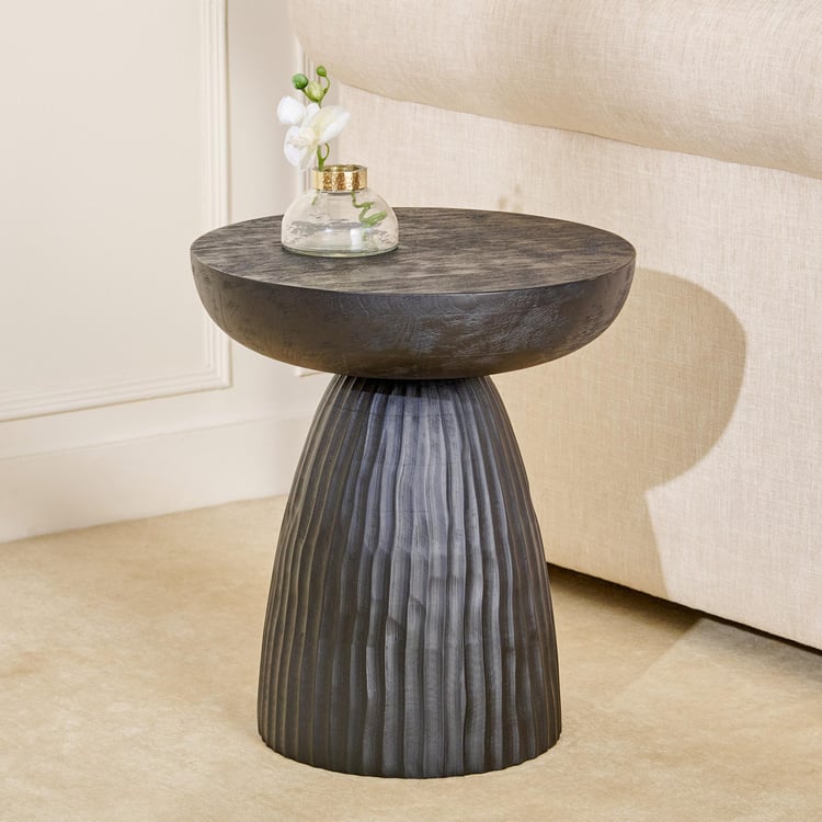 Oprah Mango Wood Accent Table - Black