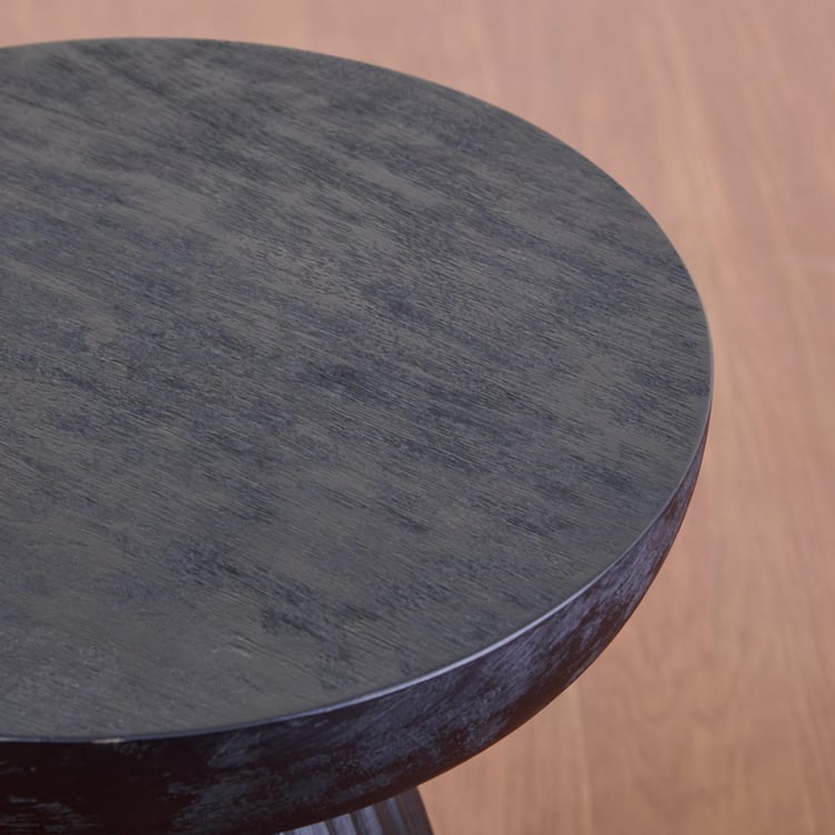 Oprah Mango Wood Accent Table - Black