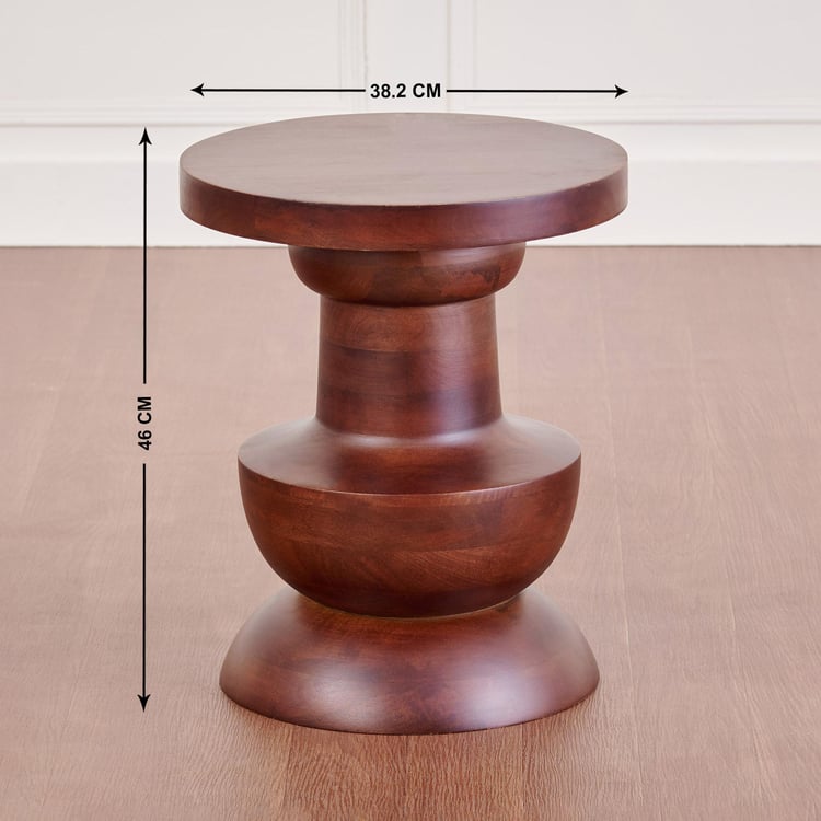 Siri Mango Wood Accent Table - Brown