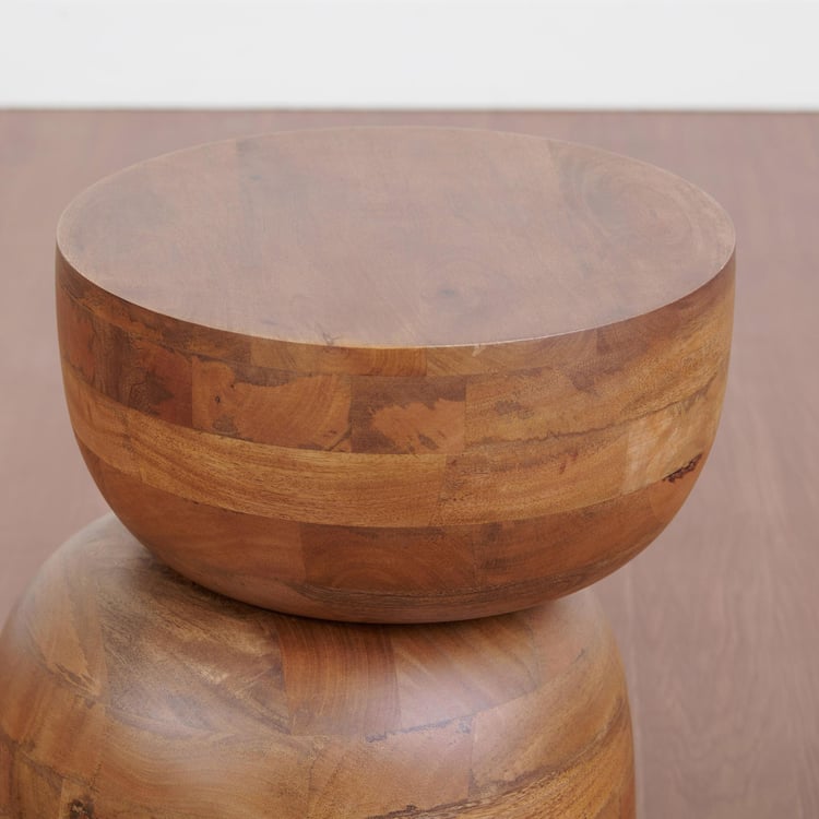 Sybil Mango Wood Accent Table - Brown