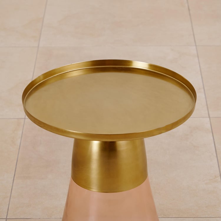 Watson Glass Accent Table - Gold