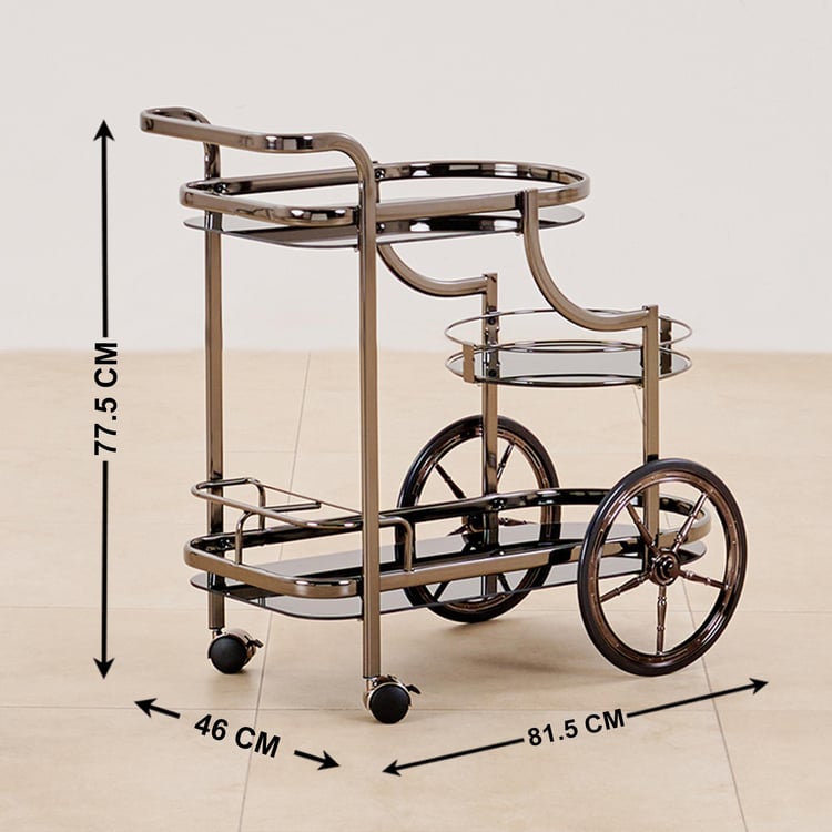 Zola Serving Trolley - Black