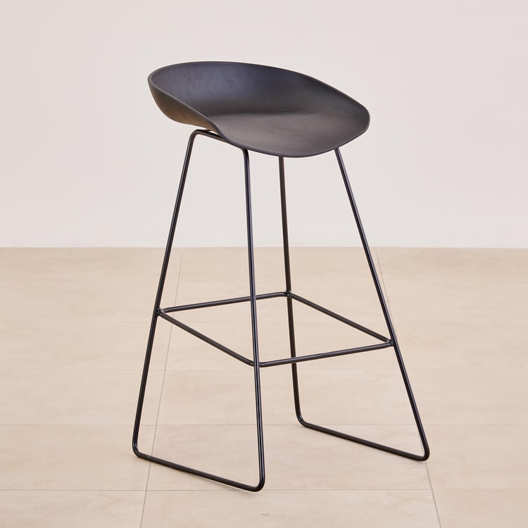 (Refurbished) Remy Bar Stool - Black