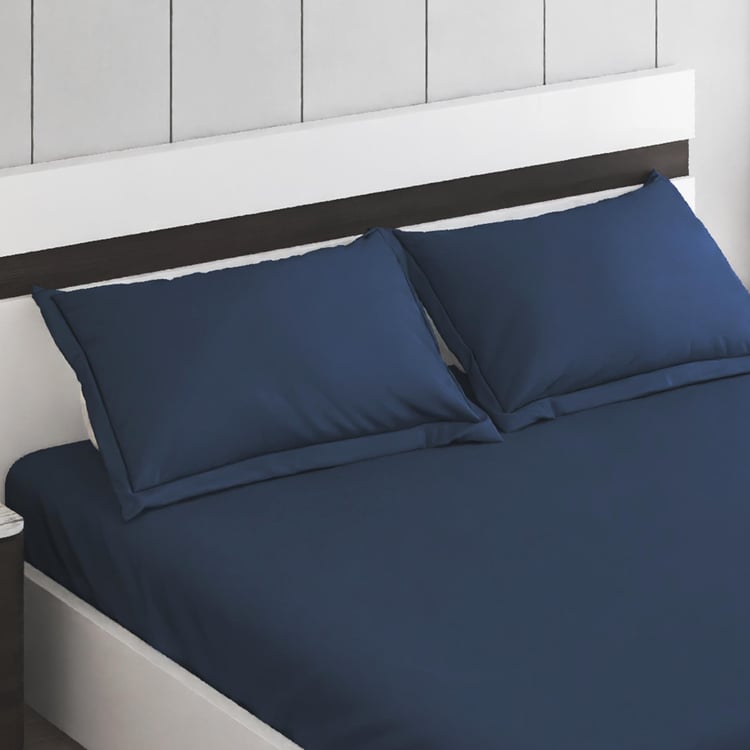 Colour Refresh Cotton 144TC 3Pcs King Fitted Bedsheet Set