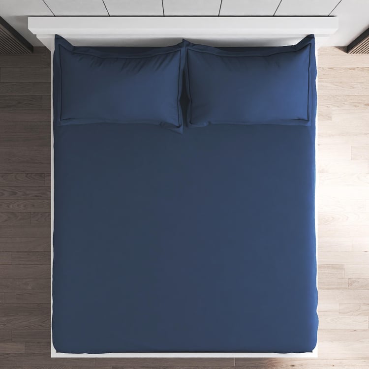 Colour Refresh Cotton 144TC 3Pcs King Fitted Bedsheet Set