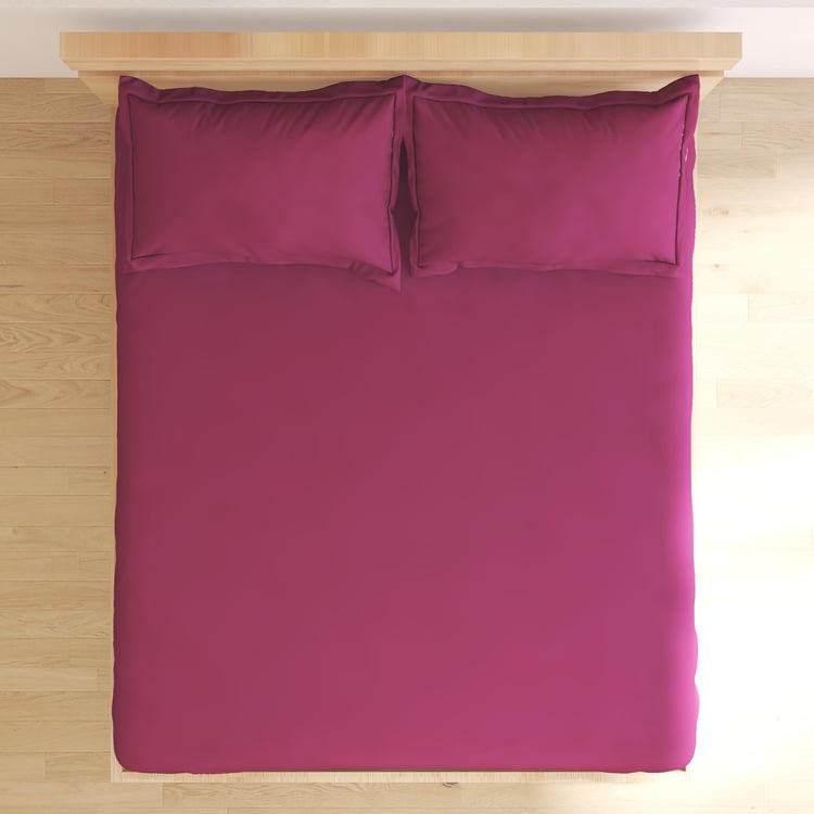 Colour Refresh Cotton 144TC 3Pcs Super King Bedsheet Set
