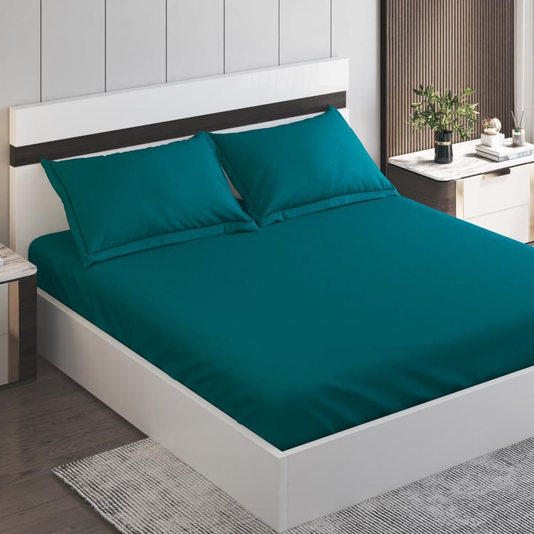 Colour Refresh Cotton 144TC 3Pcs Super King Bedsheet Set