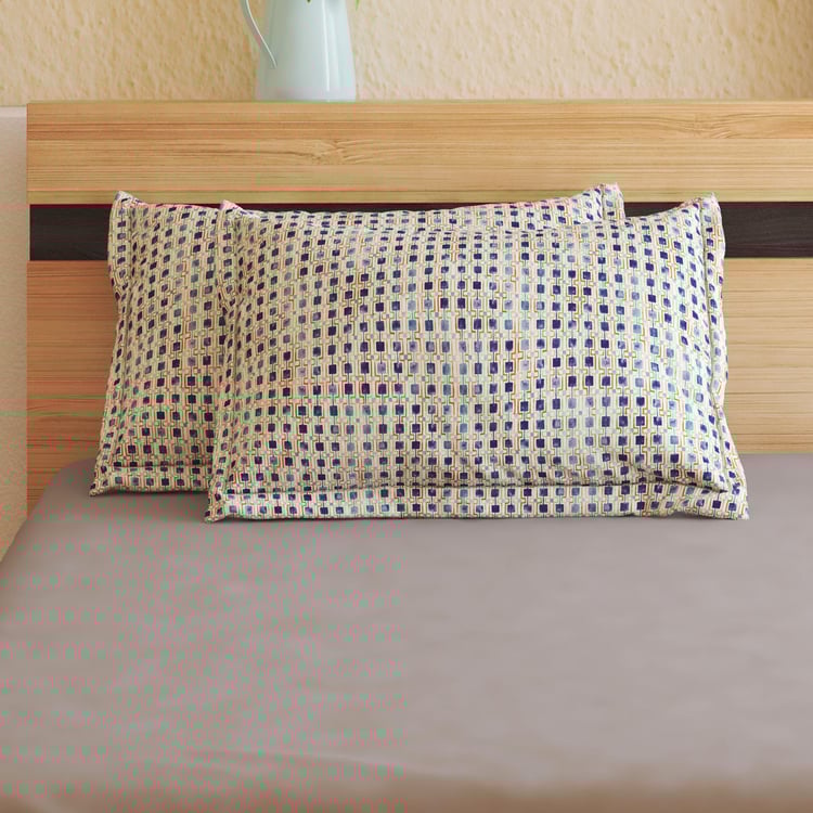 Colour Refresh Set of 2 Printed Pillow Covers - 45x70cm