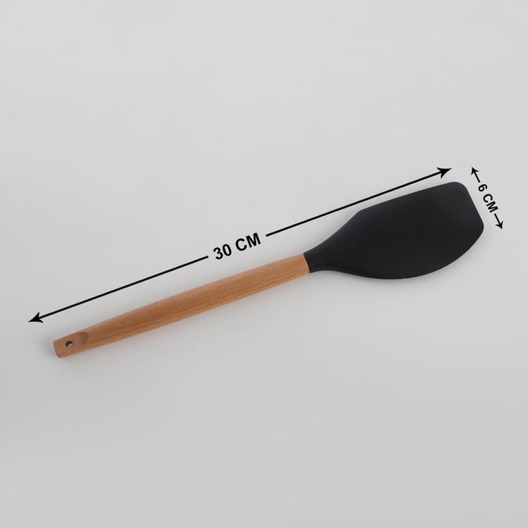 Chef Special Omega Silicone Spatula with Wooden Handle