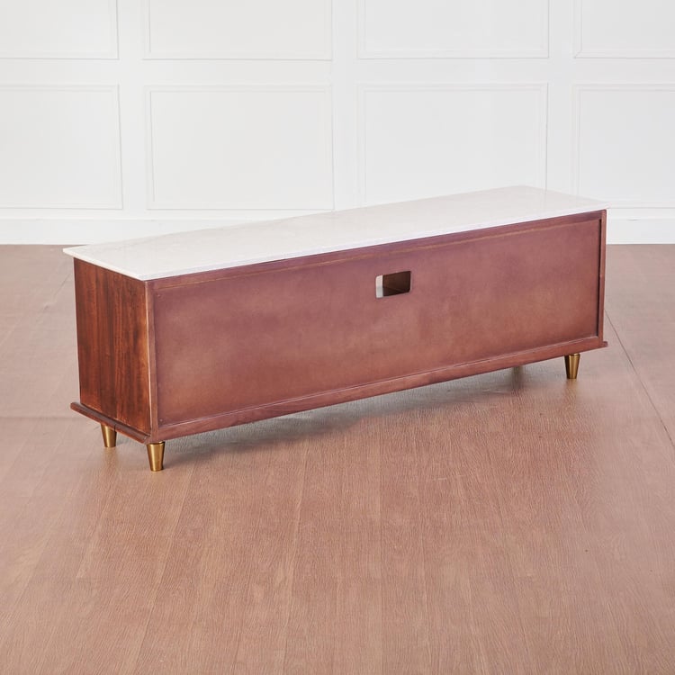 Dastkari Marble Top TV Unit - Brown