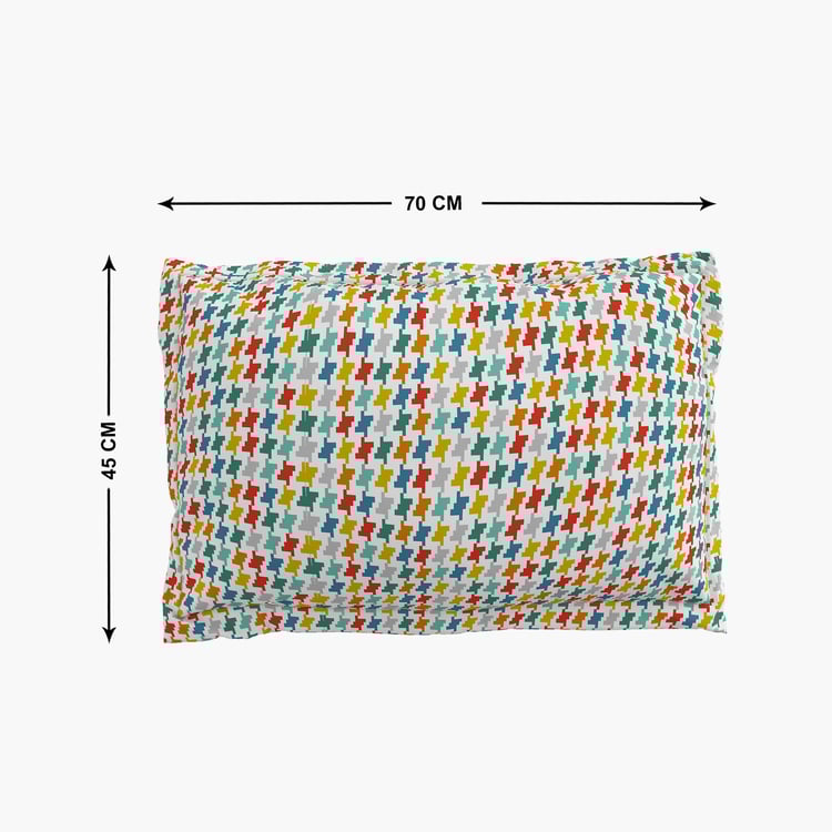 Slate Set of 2 Printed Pillow Covers - 45x70cm