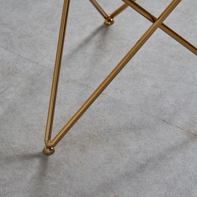 Helios Emmy Fabric Stool - Beige