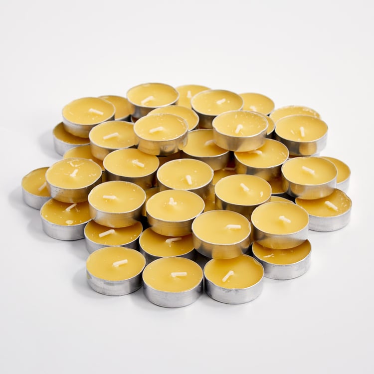 Luminescent Set of 50 Citrus Scented T-Light Candles