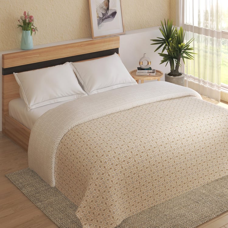 Grandeur Cotton Printed Reversible Double Comforter