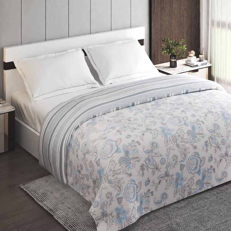 Grandeur Cotton Printed Reversible Double Comforter