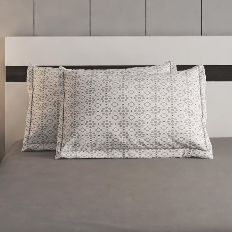Grandeur Set of 2 Printed Pillow Covers - 45x70cm