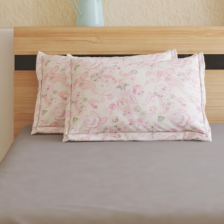 Soulful Pastels Set of 2 Printed Pillow Covers - 45x70cm