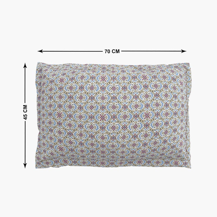 Grandeur Set of 2 Printed Pillow Covers - 45x70cm