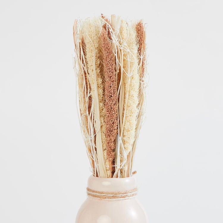 Corsica Eden Dried Millet Grass in Ceramic Pot