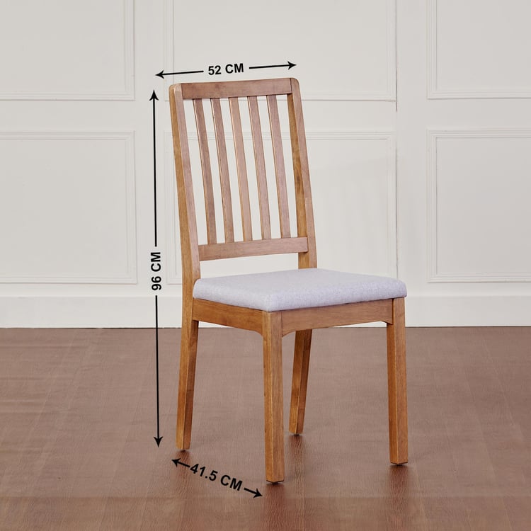 Santorini Set of 2 Solid Wood Dining Chairs