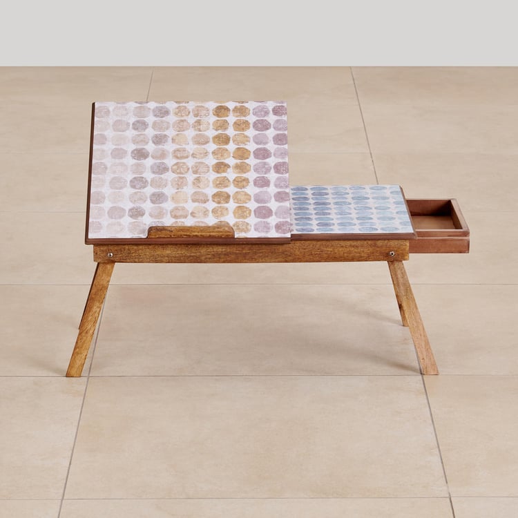 Blossom Mango Wood Laptop Table - Brown