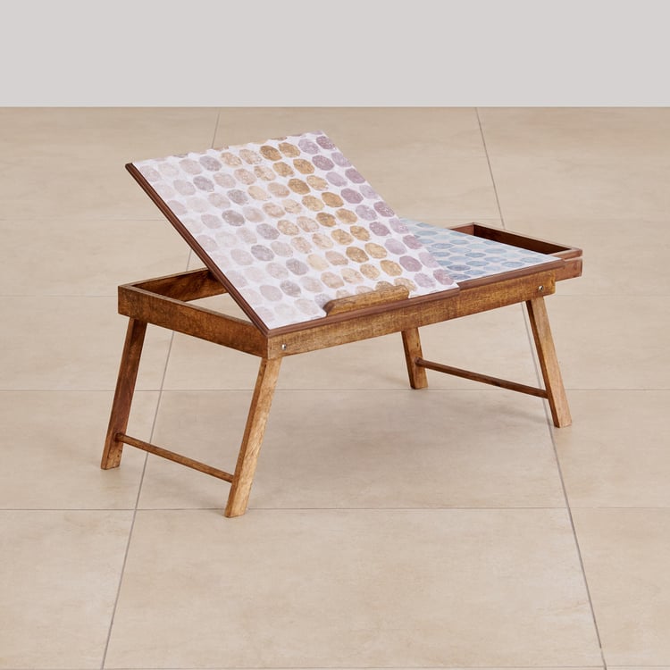 Blossom Mango Wood Laptop Table - Brown