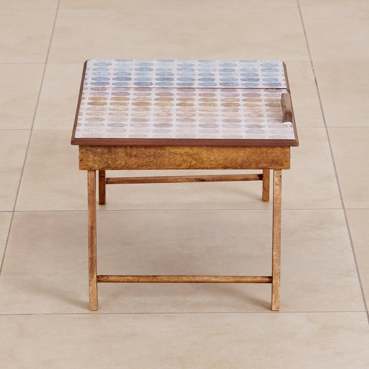 Blossom Mango Wood Laptop Table - Brown