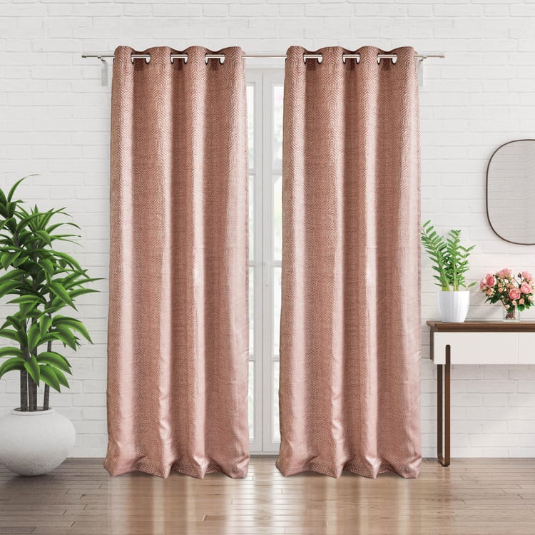 Morris Set of 2 Jacquard Light Filtering Door Curtains