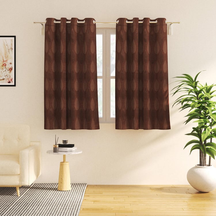 Morris Set of 2 Jacquard Light Filtering Window Curtains