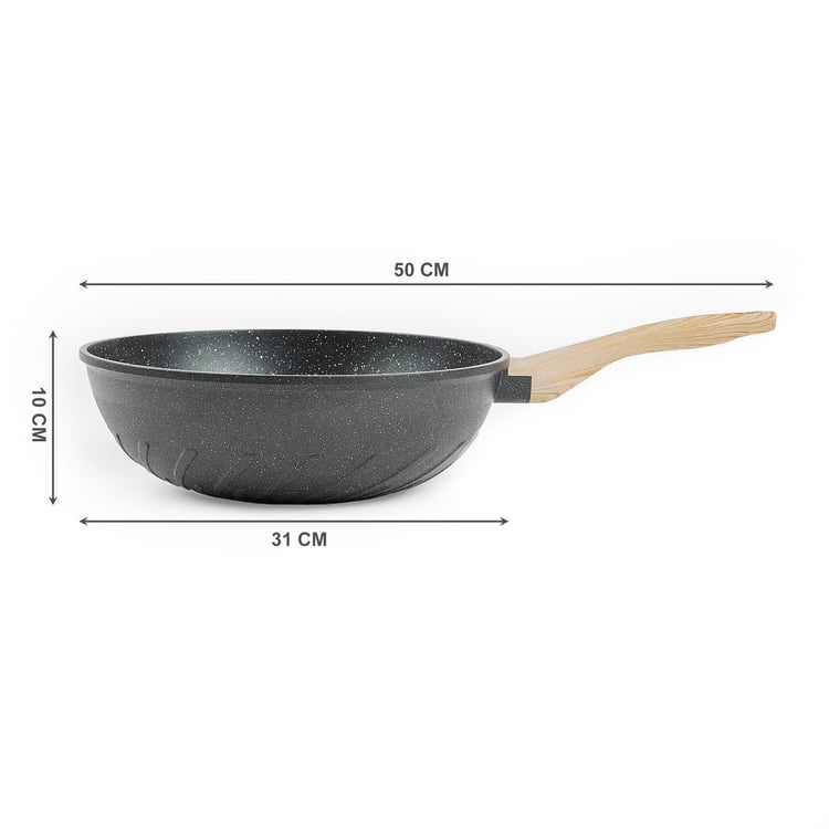 Chef Special Hatchel Aluminum Die Cast Wok - 30cm