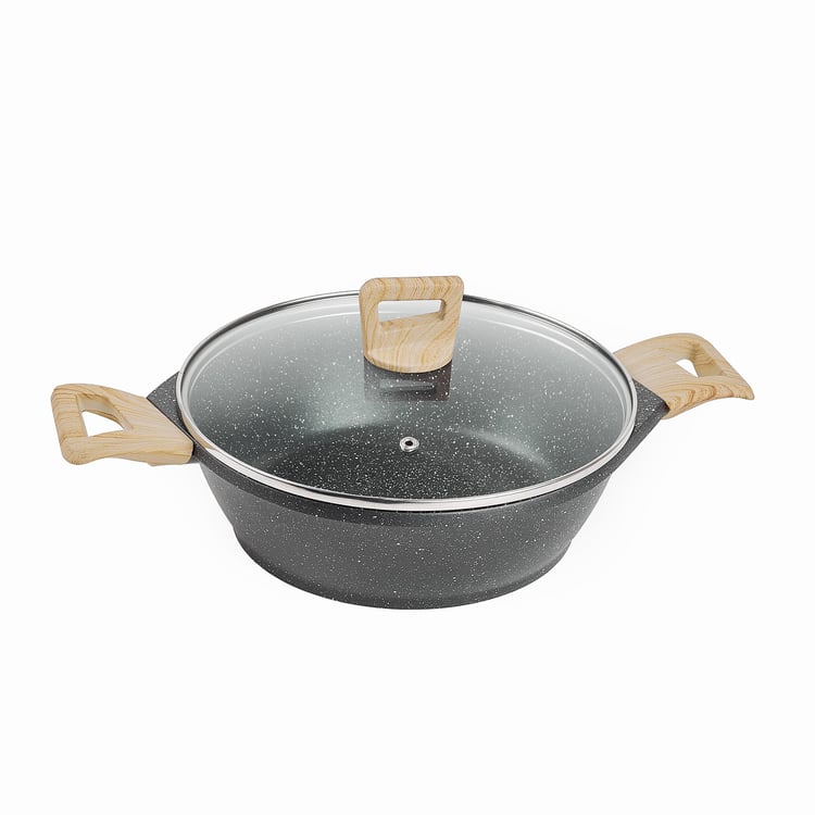 Chef Special Hatchel Aluminium Shallow Casserole with Lid - 38x24x9cm