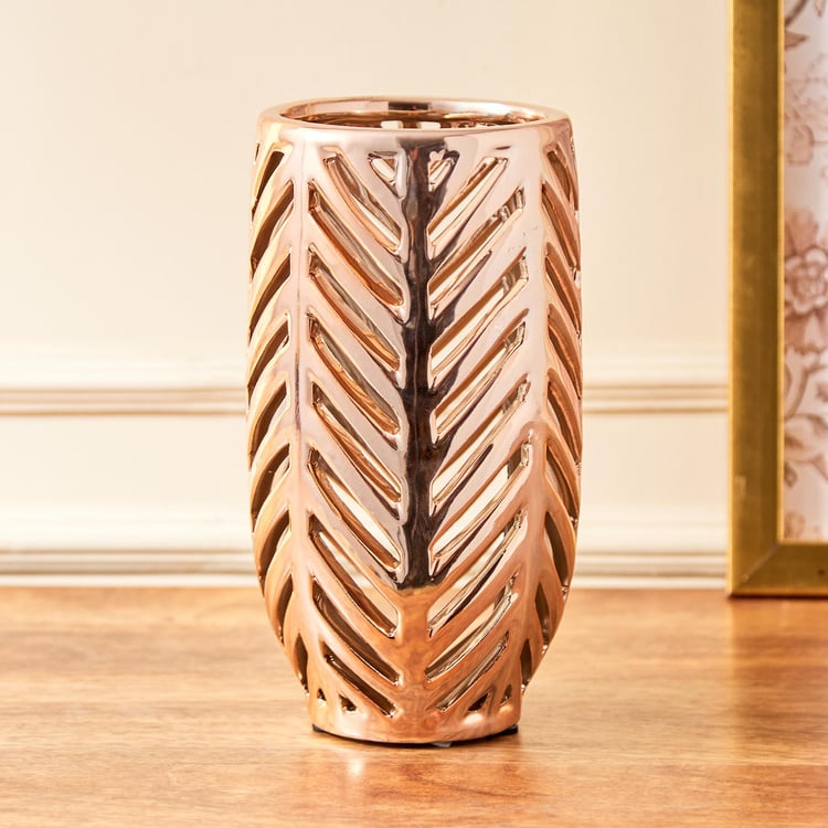 Stellar Stoneware Chevron Hurricane Candle Holder