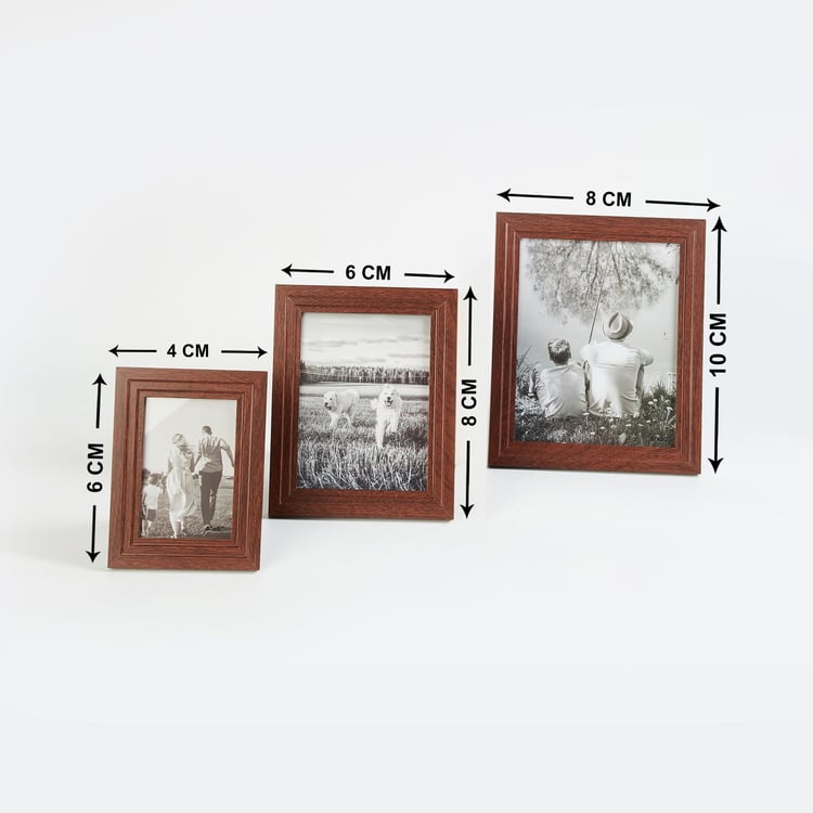 Sepia Set of 7 Wooden Photo Frames